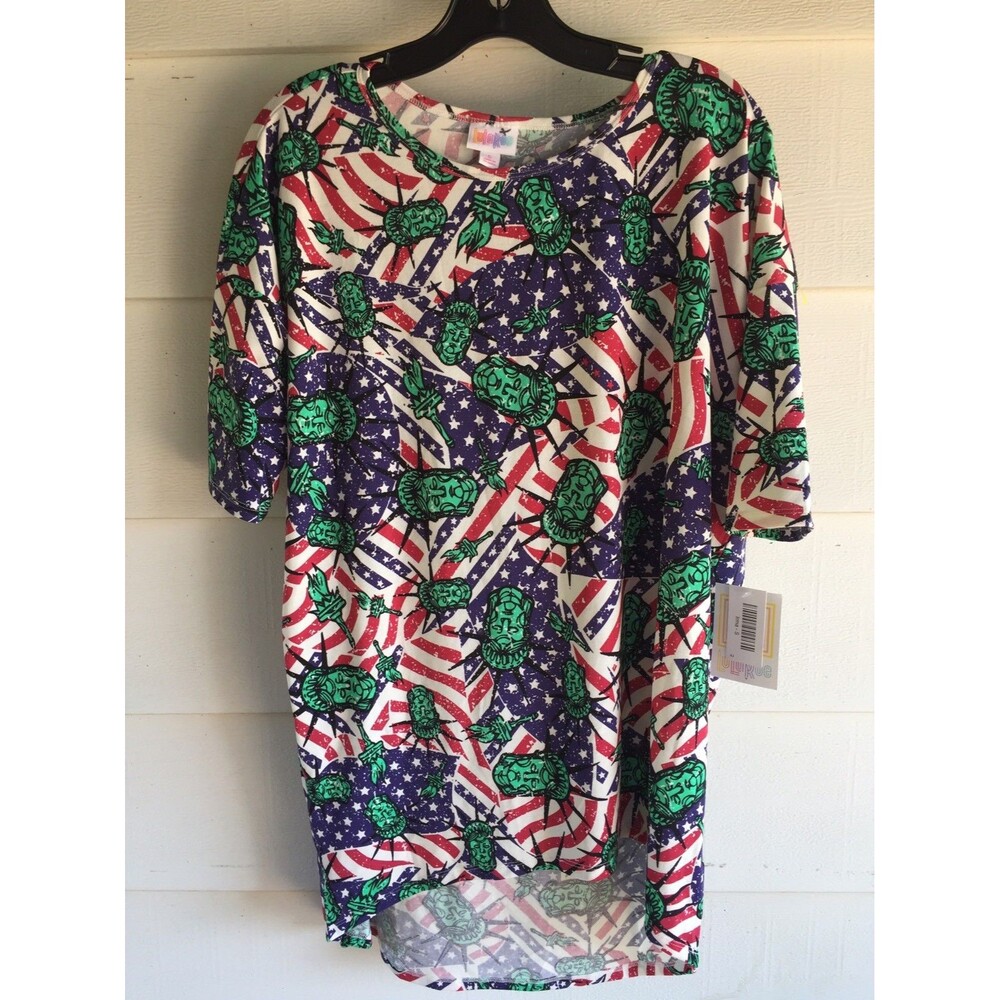 NEW - LuLaRoe Irma Tee Shirt Statue Of Liberty, Size Small - NWT R19